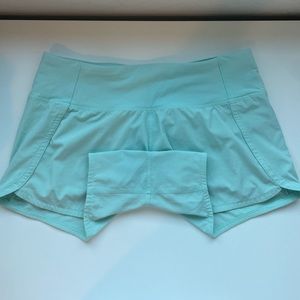 Lululemon speed-up High rise shorts 4 - cyan blue coloring